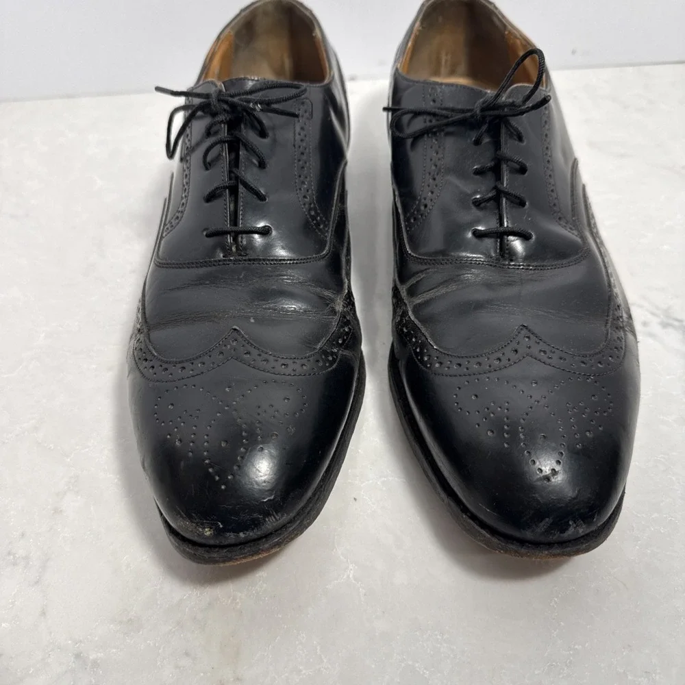Johnston And Murphy Men's Sz 11 Black Oxford Dress Shoes